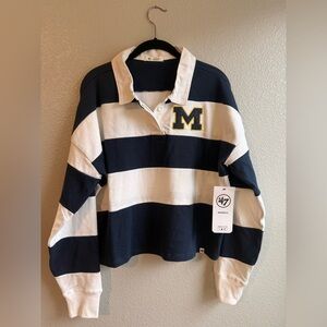 MICHIGAN WOLVERINES RUGBY POLO SHIRT